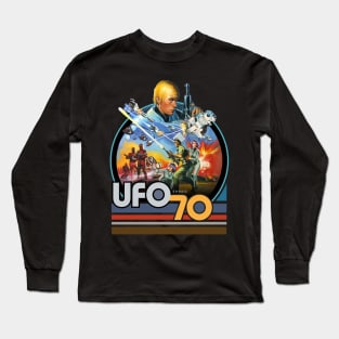 1970 scifi UFOS Long Sleeve T-Shirt